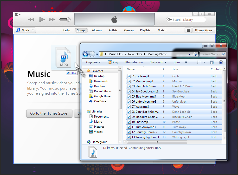 itunes-dragging-mp3-files